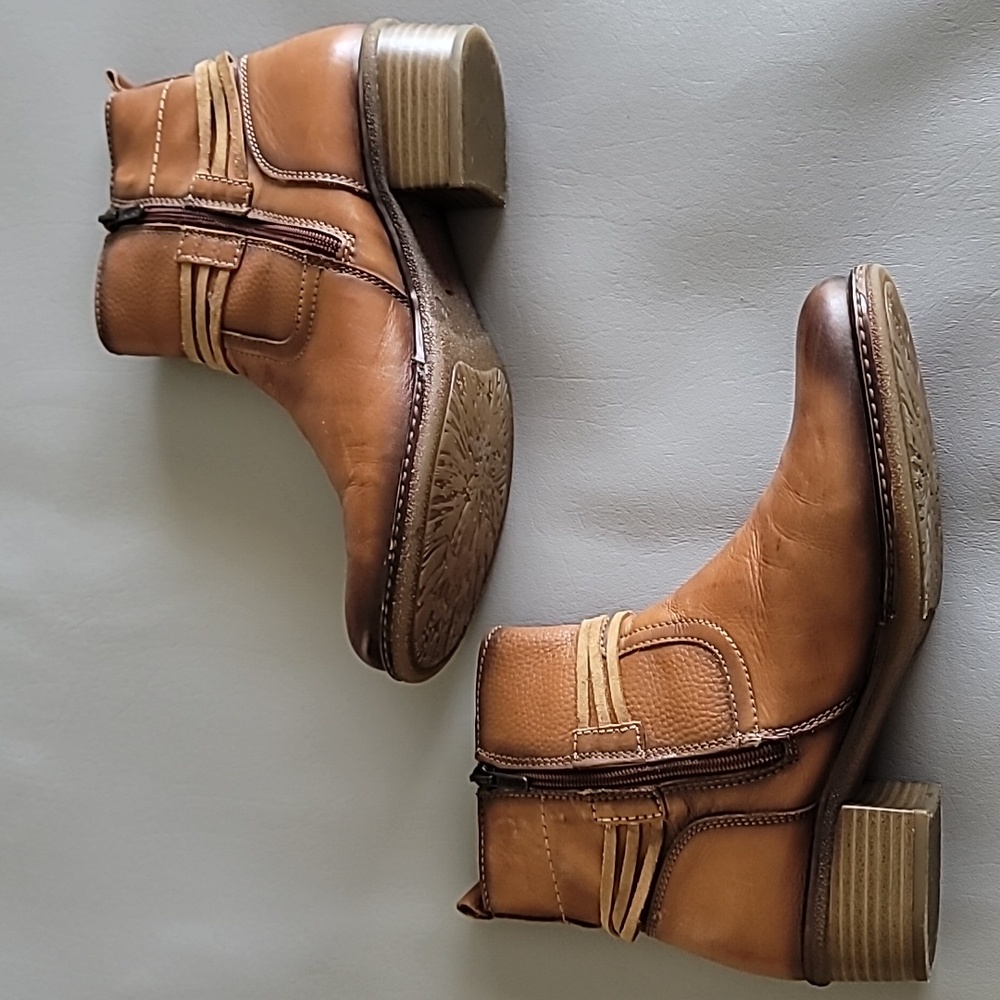 Pikolinos Zaragoza Tassel Brandy Cognac Booties Size 41